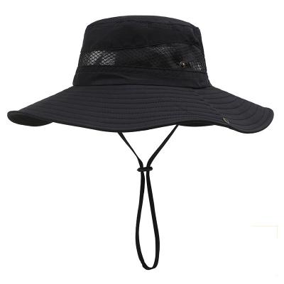 China Custom fashion character logo sun protection bucket hat outdoor fishing hat sales directly for sale