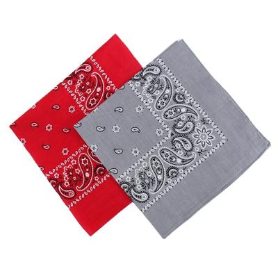 China And American Custom Bandana Logo Fans Cotton Bandana Square Polyester Bandana Factory Print European Style Customized for sale