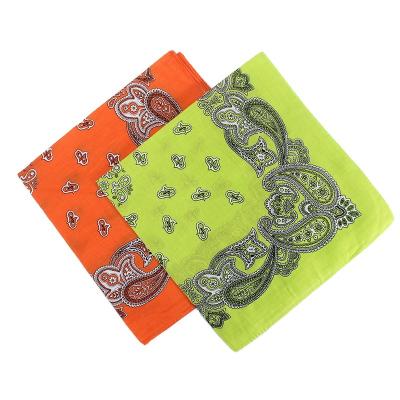 China European And American Style Double Sided Cuustomized Printed Bandana 100% Cotton Or Polyester Custom Bandana In Stock for sale