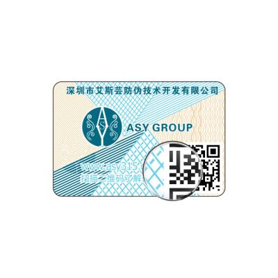 China Anti-counterfeiting code anti-counterfeiting ink question clearing code label Qr code for medicine for sale