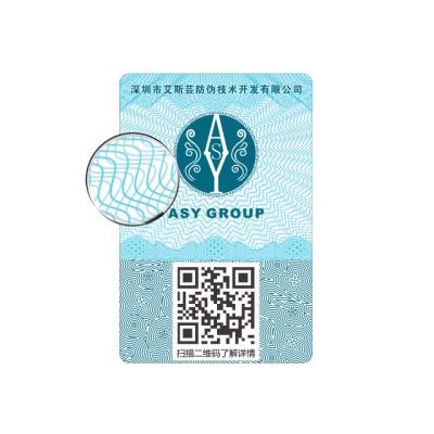 China Variable data label variable data label ink accumulation thickness can reach 21-35 Qr code high quality sticker for for sale