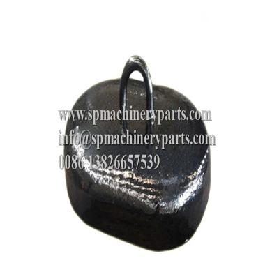 China China Manufacturer Supply Boat Parts and Marine Equipment Iron Cast Semi-circular Sinker 1200KG for sale