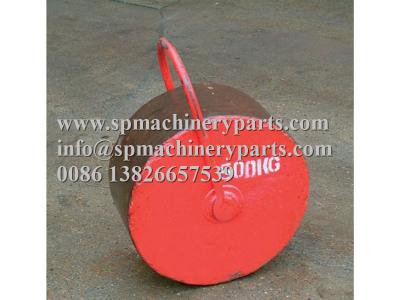 China Supplied painted in red oxide prime M1 standard tolerance 250kg roller weights standard handle from china for sale