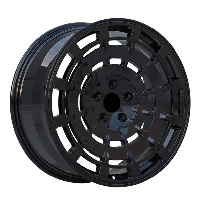 China 1 Piece Forged Wheels Gloss black 5x120 aluminum wheels CB62.5 4x4 offroad car rims made in china for sale