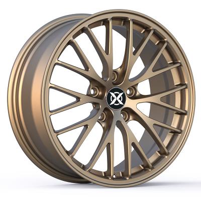 China Aluminum Ultra light Bronze gold Spinning aluminum alloy rim for bmw jaguar for sale