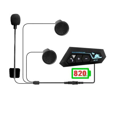 China No Noise Stereo Music Motorcycle Helmet Bluetooth Communication Headset for sale