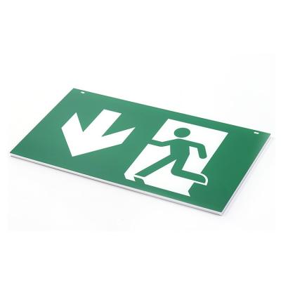 China Eco-friendly Wholesale Plastic Plexiglass Running Man Led Plate Light Parts Emergency Emergency Exit Sign Acrylic Panel for sale