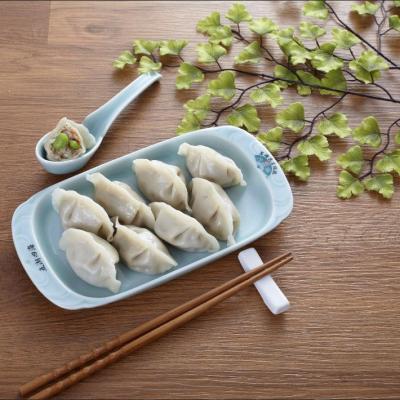 China Fresh boiled or stir-fried green soy pork dumplings for sale