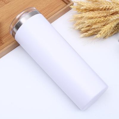 China Wholesale 12oz Tumbler Stainless Steel Vacuum Flask CLASSIC White Straight Thermos With Custom Logo for sale