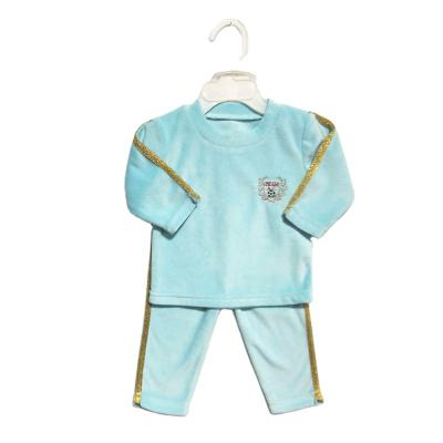 China 2021 anti-static factory sell cute 2 pieces of baby cloth and pants set for sale