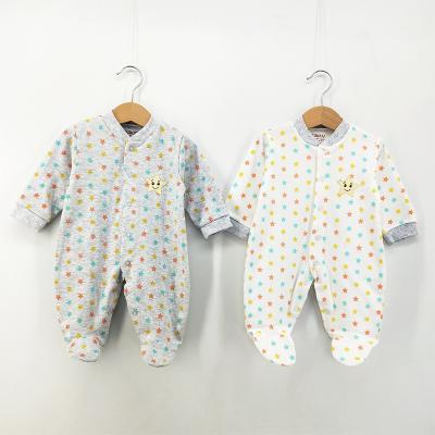 China Longsleeve Factory Sell High Quality 100% Cotton Baby Romper Infant Onesie Romper Overalls With Cute Pattern for sale