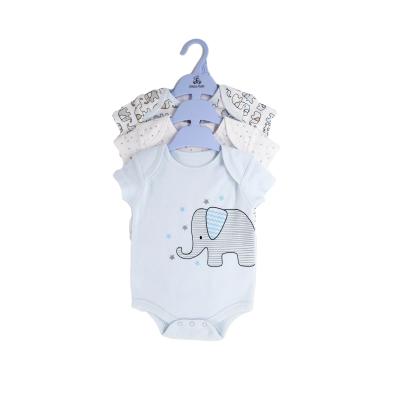 China Cotton 100% 2021 3 pieces unisex cotton baby romper soft baby jumpsuit unisex newborn for sale