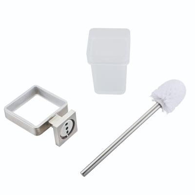 China Kaiiy Factory Modern 304 Stainless Steel Wall Mounted Toilet Brush Holder High Quality Clean Brush for sale