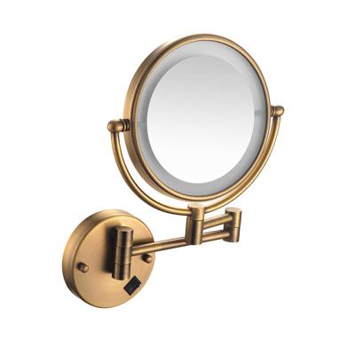 China 2021 New Style Wall Mounted Mirror Led Makeup Mirror Dormitory Makeup Mirror Led With Light for sale