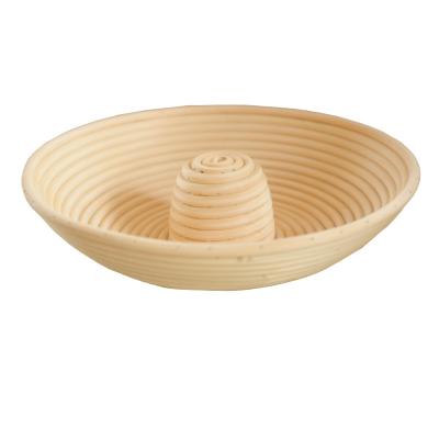 China 2021 Sustainable Handmade Bowl Shape Bread Proofing Rising Donut Rattan Proving Basket With Good Quality for sale