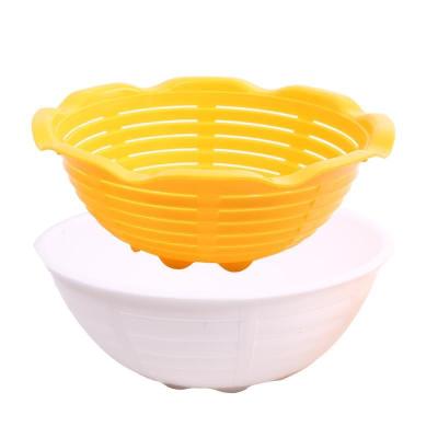 China WORISTER WD036 Bakery Household Tool European Bread Scraper PP Bread Proofing Plastic Basket Durable Food-safe for sale