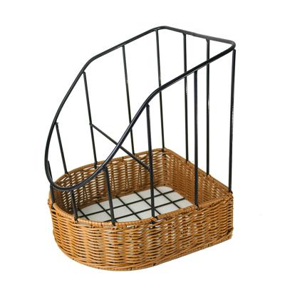 China WF007 Food grade environmental protection iron basket woven baguette bread basket cake rust proof shop wholesale viable baking for sale