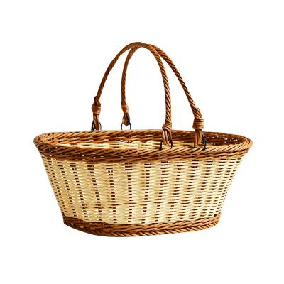 China WF002 Sustainable Wholesale Handmade Home Woven Storage Basket Basket for sale