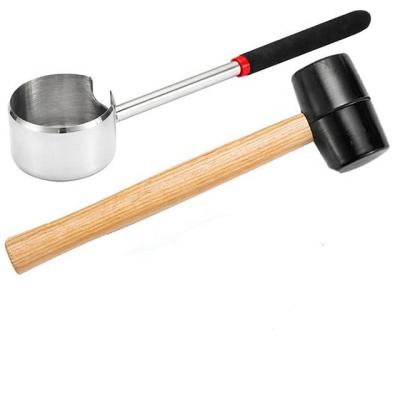 China WYST WD062 Hot Selling Viable Coconut Opener Set Coconut Opener With Hammer Coconut Tool For Household Kitchen Products for sale