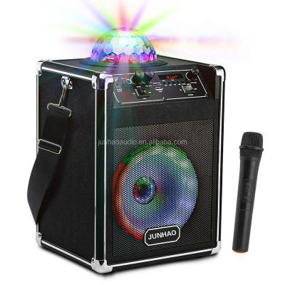 China Hot Selling Wireless Blue Room Speaker Disco Ball Tooth Stereo Portable Speaker With USB Port And Belt for sale