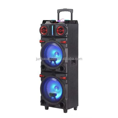 China Wireless Dual 12 Inch Woofer Trolley Speaker Size With Basic High Qulity Sound for sale