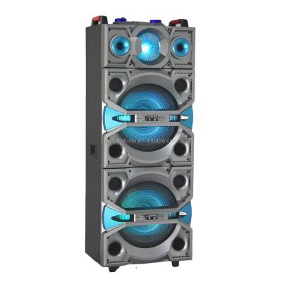 China Large Wireless Powered Active Loudspeaker Loud Outdoor Loud Speakers Dual Large 15 Inch Battery Powered Speakers for sale