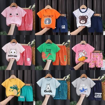 China Other Children's Suit 0-6 Years Short Sleeve Summer Shorts Summer Boys And Girls Cotton T-shirt for sale