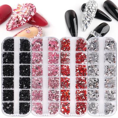 China Decorate Nail MILAN Wholesale Customize Stone Crystal AB Flat Back Glass Hot Fix Rhinestone Bulk for sale