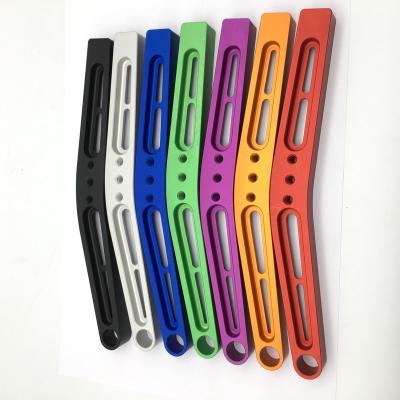 China Aluminum Clutch Handle CNC Milling Parts 6061-T6 Anodized Seven Color High Precision Part for sale