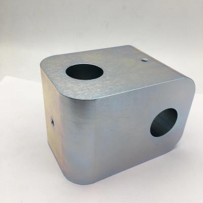 China High quality S355JR aluminum fabrication part with blue galvanized finish in large equipment parts excellent cnc milling part design for sale