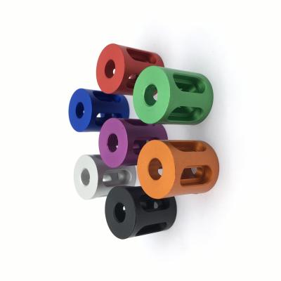 China Aluminum Clutch Slotted Spacer CNC Part Rotation Parts 6061-T6 Aluminum Anodized Seven Color High Precision Part In Car for sale