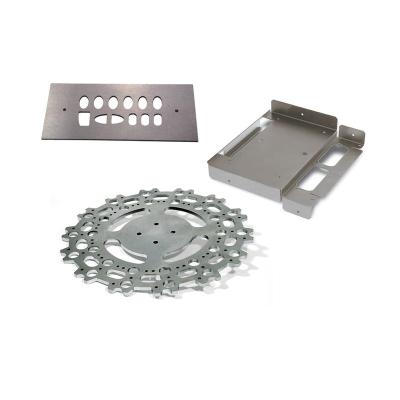 China Aluminum laser cut parts cover metal plate with hole and thread SSQ factory price in China for sale