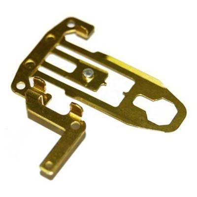 China Various custom non-standard aluminum sheet metal stamping part brass shrapnel bracket laser cut part for sale