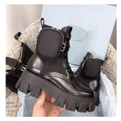 China Original Steel Toe PPPDA With Box&cards Brand Luxury Black Sneaker Mens Womens Shoes Boots Sneakers Bota De Shoes Mens Boots for sale