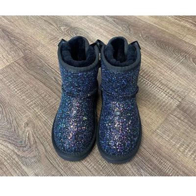 China High 2022 New Winter Ladies Snow Boots Wool Leather Women's Shoes Warm Non-slip Cotton Casual Snow Boots for sale