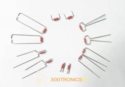 China Kundenspezifisches geformt kapselte Glas-NTC-Thermistor-Diodenart MF58-Reihe ein zu verkaufen