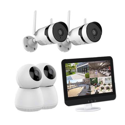 China 12.5 LCD Monitor Wireless Wifi Nvr Kit Outdoor Indoor Cctv Security Camera System for sale