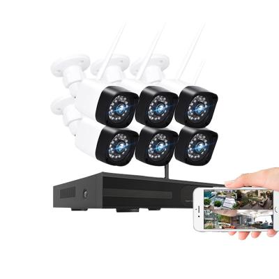 China 6 Channel 1080P CCTV Kit 2MP Home Outdoor Wireless Security Camera System Nvr for sale