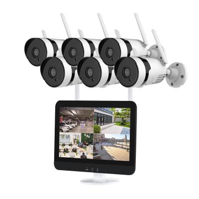 China 3MP 12.5 Inch LCD Monitor Wifi NVR Kit Wireless Home Security Camera System for sale