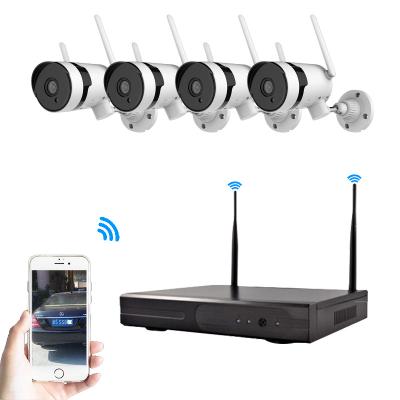 China 3MP Night Vision Outdoor Ip Waterproof PTZ Wireless CCTV Security Camera System 4CH Wifi Nvr Kit for sale