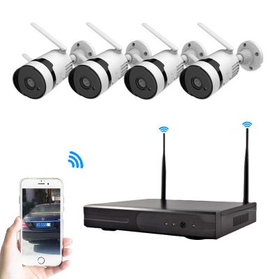 China 4 camera 8ch wifi nvr kit HD 3MP Home CCTV Wifi Surveillance Security Camera System wireless for sale