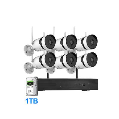 China Full HD 3MP CCTV Security System NVR Wireless Security Camera System With 1TB HDD for sale