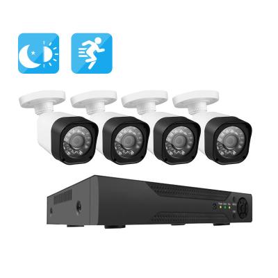 China 4CH 2MP AHD Cctv Camera Nvr Kit Waterproof IP66 Home Ahd Security Camera System for sale