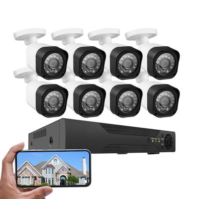 China 8CH Cctv Ahd Nvr Kit Video Home Surveillance Ahd Security Camera System for sale