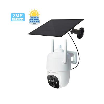 China Full HD 1080P PTZ Dome Solar Surveillance Camera Waterproof Solar Wifi Camera for sale