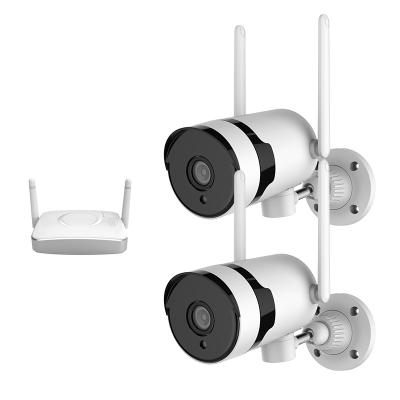 China OEM 2CH 1296P Outdoor HD Mini Ptz Cctv Surveillance Camera Wireless Auto Rotation 2 Camera Wifi for sale