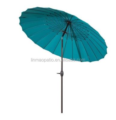 China Modern 8.5' Round Parasol Patio Umbrella Tilt & Crank 24 Steel Ribs for sale