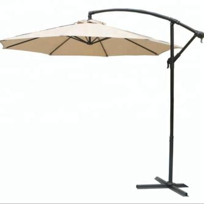 China Modern 10' Patio Offset Patio Umbrella Outdoor Hanging Parasol for sale