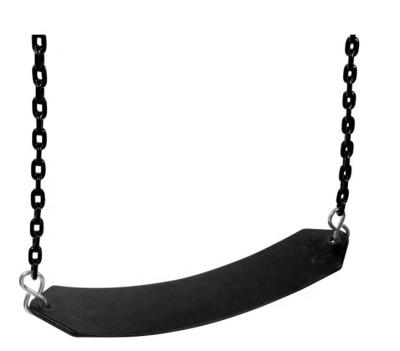 China Outdoor Play Belt Swing with Coated Chain, 8.5', Black for sale