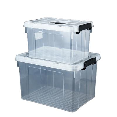 China Good Quality PP Sustainable Stackable Plastic Storage Boxes For Sundries Household Plastic Storage Container for sale